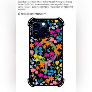 Casetify Floral Bounce Case for iPhone 15 Pro Max - Multicolor